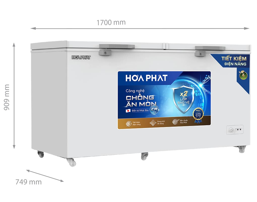 Tủ đông chống ăn mòn Hòa Phát 544 lít HPF AD6544.CR